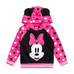 DISNEY Minnie Mouse Girls Hoodie for Toddlers and Big Kids, Pink, 3 Years