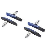 2 Pairs V-Brake Brake Pads of 72mm for bicycles, perfectly suitable for Shimano, SRAM, Tektro, Avid and XLC UVM. High-performance V Brake Blocks