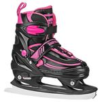 Lake Placid Summit Girl's Adjustable Ice Skate Black/Pink Small (10J – 13)