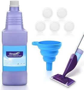 Bisenkud Refillable Bottle for Swiffer Wet Jet Mop - 1250ml /42.3 FL OZ - Leak-Proof HDPE Solution Bottle, Empty，Not for Power mop