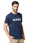 Wear Your Opinion Cotton Graphic Printed T-Shirt for Men Glow in Dark(Design: Need Weed, X-Large, Navy Blue)