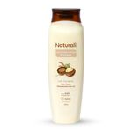 Naturali Daily Strength & Nourish Shampoo with Rice Water & Macadamia Nut Oil | Makes Hair Stronger | Paraben and Sulphate Free Shampoo | Dry Frizzy Hair Shampoo | 200 ml