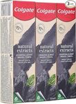 Colgate Natural Extracts Activated Charcoal + White Mint Toothpaste, 75 ml - Pack of 3