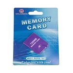 WICAREYO Memory Card 128MB Large Capacity Game Storage Card Compatible for Wii NGC Gamecube Purple