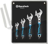 DURATECH 4-Piece Adjustable Wrench 