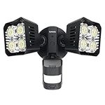 Upgraded SANSI LED Security Motion Sensor Outdoor Lights, 36W (250W Incandescent Equivalent) 3600lm, 5000K Daylight, Dusk to Dawn Waterproof Flood Light, ETL Listed, Black