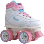 Chicago Girls Sidewalk Skate, White, (Size 3)