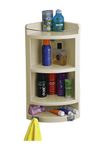 CIPLAPLAST Multipurpose Plastic Bathroom Corner Cabinet Extra Large (Ivory)