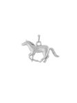 Akshat Sapphire Sterling Silver (92.5% purity) Strength Symbolic Horse Pendant for Men & Women Pure Silver Horse Locket to represent strength and power