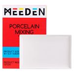 MEEDEN Ceramic Tray Palette, Ceramic Artist Paint Palette, Porcelain Mixing Tray for Watercolor Gouache Painting, Large Mixing Area White Rectangle Tray for Painting Large Artwork