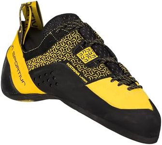 La Sportiva Mens Katana Lace Rock Climbing Shoes, Yellow/Black, 8.5 US, 41 EU
