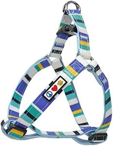 Pawtitas Step in Dog Harness Or Vest Harness Training of Your Puppy Harness Extra Small Blue/Teal/Yellow