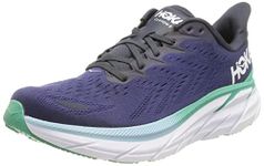 HOKA ONE ONE Women's Running Shoes, Outer Space Bellwether Blue, 8 US, Outer Space Bellwether Blue, 7