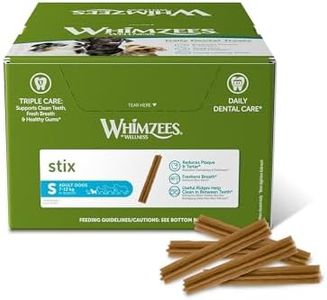 WHIMZEES Stix Dental Dog Treats, Bulk Box, Small (7-12 kg Dogs), Natural Daily Dental Chews (150 Count)