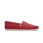 TOMS Boy's Classic Canvas B Red Ankle-High Canvas Flat Shoe - 7M