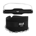 Hawk Fitness Weight Lifting Dipping Belt With Chain Dip Belt Pull Up Belt Training & Bodybuilding