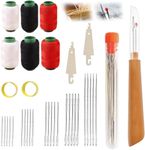 2026 Upgrade Steel Needles for Hand Sewing, Big Eye Stainless Steel Sewing Needles Kit, Portable Sewing Tool Set DIY Embroidery Crafting Kit Tool for Beginners Professional DIY Lovers (A1#37PCS)