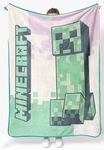 Minecraft Creeper Kid's Throw Blanket - Plush 46" x 60" Throw Blanket for Boys & Girls, Soft Fleece Kids Bedding - Super Soft Lightweight Throw Blanket for Gamers