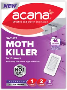 Acana Moth Killer Sachets, 20-Pack – Long-Lasting Protection