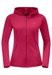 Jack Wolfskin Women's Standard Baiselberg Hooded Fz W, Cranberry, X-Large