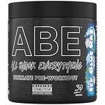 Applied Nutrition ABE Pre Workout - All Black Everything Pre Workout Powder, Energy & Physical Performance with Citrulline, Creatine, Beta Alanine (375g - 30 Servings) (ICY Blue Raz)