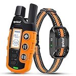 Wizco Dog Collar - 3300Ft Dog Training Collar with Remote for 5-120lbs Small Medium Large Dogs Rechargeable Waterproof e Collar with Beep (1-8), Vibration(1-16), (Orange)