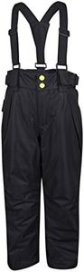 Mountain Warehouse Kids Ski Pants -Boys & Girls Winter Ski Salopettes Black 9-10 Years
