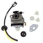 HURI Carburetor with Gasket Primer Bulb Fuel Line Kit for Yardman Y26SS Y26CO YM26SS YM26BC YM26CO YM26CS Trimmers