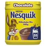 Nesquik Chocolate Flavoured Milkshake Powder, with Vitamin D, 500 g Tub (Pack of 1)