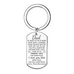 Father's Day Gifts From Daughter Dad Keyring From Daughter Thanksgiving Gifts Best Dad Keyring Thank You Gifts For Dad Birthday Keychain I Love You Dad Keychain (daughter)