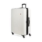 SwissGear 8018 Hardside Expandable Luggage with Spinner Wheels, White, Carry-On 20-Inch, 8018 Hardside Expandable Luggage with Spinner Wheels