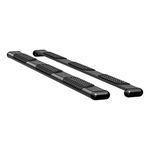 Luverne 584098-570745 O-Mega II Oval Side Steps with Non-Skid Aluminum Step Pads (6 Inch Black Powder-Coated Aluminum) Truck Running Boards - 1 Pair