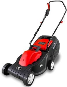 DVI 1200W Electric Lawn Mower 12 Inch Blade with 35L Grass Catcher Box for Lawn and Garden with 3-Height Position | 3000 RPM Cutting Speed with High Power 1.6 HP Motor | 1 Year Manufacturer Warranty.
