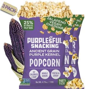 Purplesful Purple Corn Popcorn, Light, Crunchy & Creamier, Wholesome & Naturally Delicious, Guilt-Free & Satisfying Snack Premium Whole Grain Goodness, Non-GMO & Gluten-Free