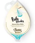 Shortie's Candle Company Baby Powder Natural Soy Wax Melts - Formula 117-1 Highly Scented 3 Oz. Bar - Made with 100% Soy and Essential Fragrance Oils - Phthalate & Paraffin Free, Vegan, Non-Toxic