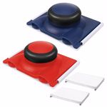 Paint Edger Tool, 2 Pack Paint Flat Edger with 2Pcs Replacement Paint Pad, Achieve Flawless Edges Latex Paint Brush for Cutting in Wall and Ceiling