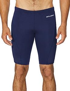 baleaf Men's Swimsuit Swim Jammers Athletic Training Swimwear Durable Team Lap Swimming Racing Competition Navy XXX-Large