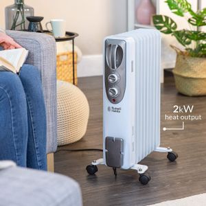 Russell Hobbs 2000W Oil-Filled Radiator Heater – Portable Electric