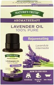 Nature's Truth Essential Oil - 100percent Pure Lavender Oil Lavandula Intermedia Pure and Plant-Based Massage Oil, Aromatherapy or For Bath/Shower 15 ml (Packaging may vary)