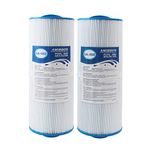 AmiBron 5CH-502 Replaces Marquis Spa Filter, Compatible with PPM50SC-F2M,FC-0195, Marqui spa 20041, 20042, 20091,370-0237 2" Male Thread/MPT 50 sq.ft.C-5303 Model Hot Tub Filter 2 Pack