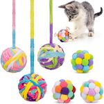 Retro Shaw Cat Toys Balls 6 Pack,Wo