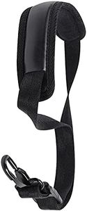 KUWAN Saxophone Neck Strap Soft Sax Leather strap Padded for Alto Sax Tenor Clarinet Baritone Soprano Horn Music Instrument (black)