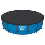 Bestway Flowclear 10' Round Above Ground Pool Cover, Black