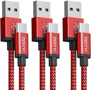 DDIYYI USB Type C Charger Cable Kindle Fire 10FT 3 Pack, Charging Cord for Kindle fire HD10 10Plus 9th-13th Gen, Fire 7/HD 8 8 Plus, Fire Max11 2023, Newer Kindle Parperwhite, Tablet - Red