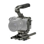 TILTA Camera Cage Compatible with Sony FX3 FX30 with Xeno Top Handle, LWS Baseplate Adapter Type III and Universal 15mm LWS Baseplate Basic Kit - Titanium Gray TA-T16-A-TG