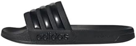 adidas Unisex Adilette Shower Slides Slide, Core Black Core Black Core Black, 9 UK