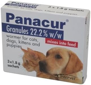 Panacur Granules 22% 1.8g for Cats & Dogs – 3 Sachets