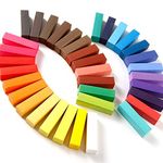 Trimming Shop Temporary Hair Chalk Colour Pastel Hair Dye - 36pcs Hair Chalk Set, Non-Toxic Pastel Hair Dye Hair Color for Halloween Makeup Birthday, Salon Washable Hair Dye, Pack of 1