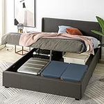 Queen Bed Frame, Zinus Fabric Uphol