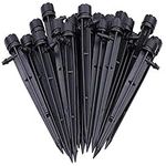 Hydrogarden 100pcs Adjustable Drip Emitters Water Irrigation Drippers 360 Degree Water Flow Drip Irrigation System for Vegetable Garden, Garden, Greenhouse